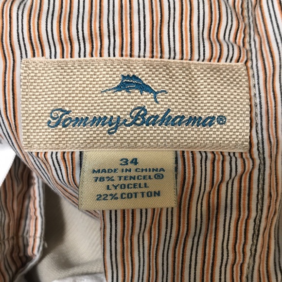 Tommy Bahamas Khaki Shorts. 34 waist,10 in. Inseam - Picture 8 of 9